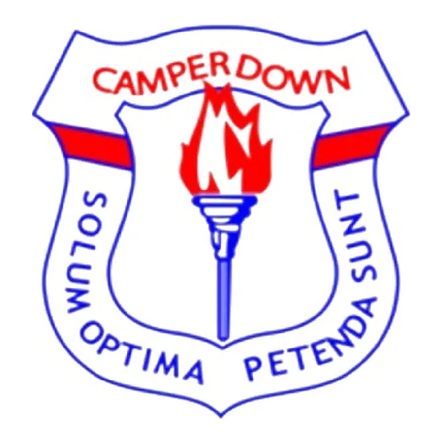White, red and blue embroidered crest made by J&J United