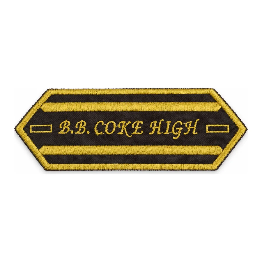 Brown with gold lettering epaulettes made by J&J United