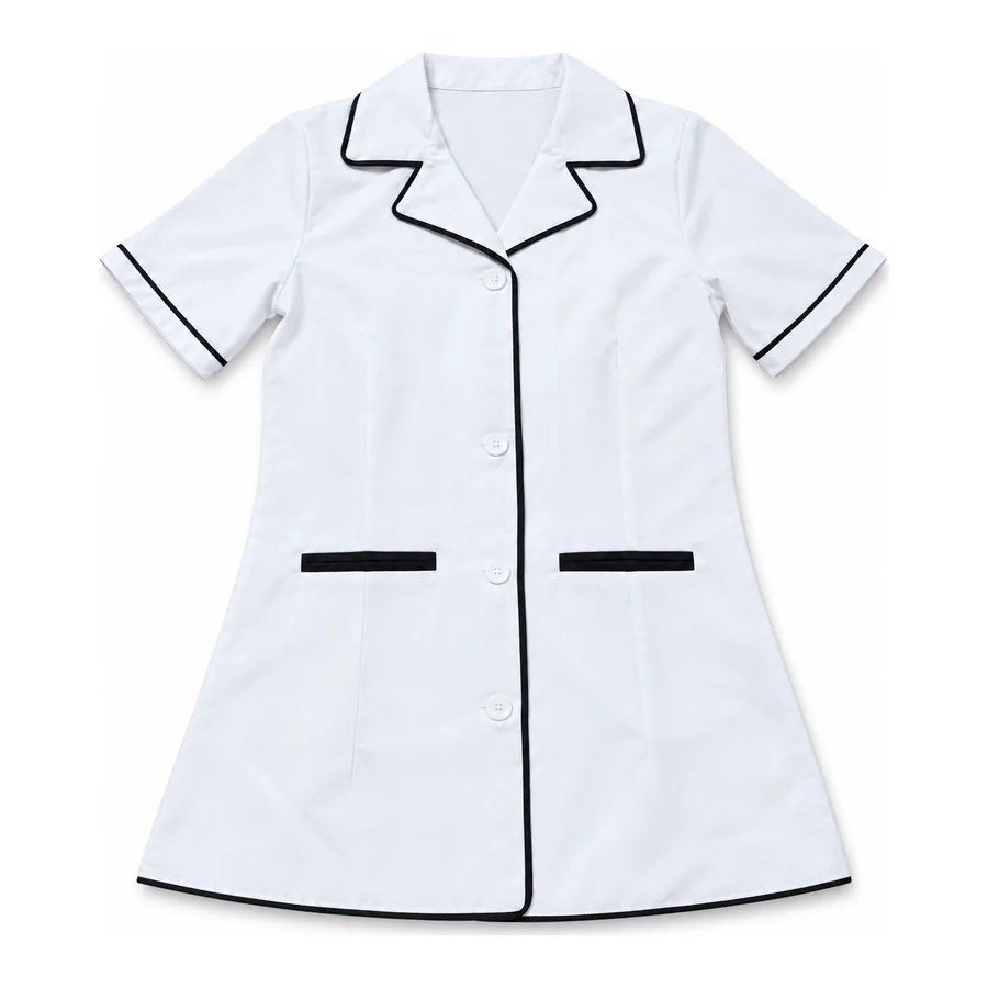 White with black trim jacket made by J&J United