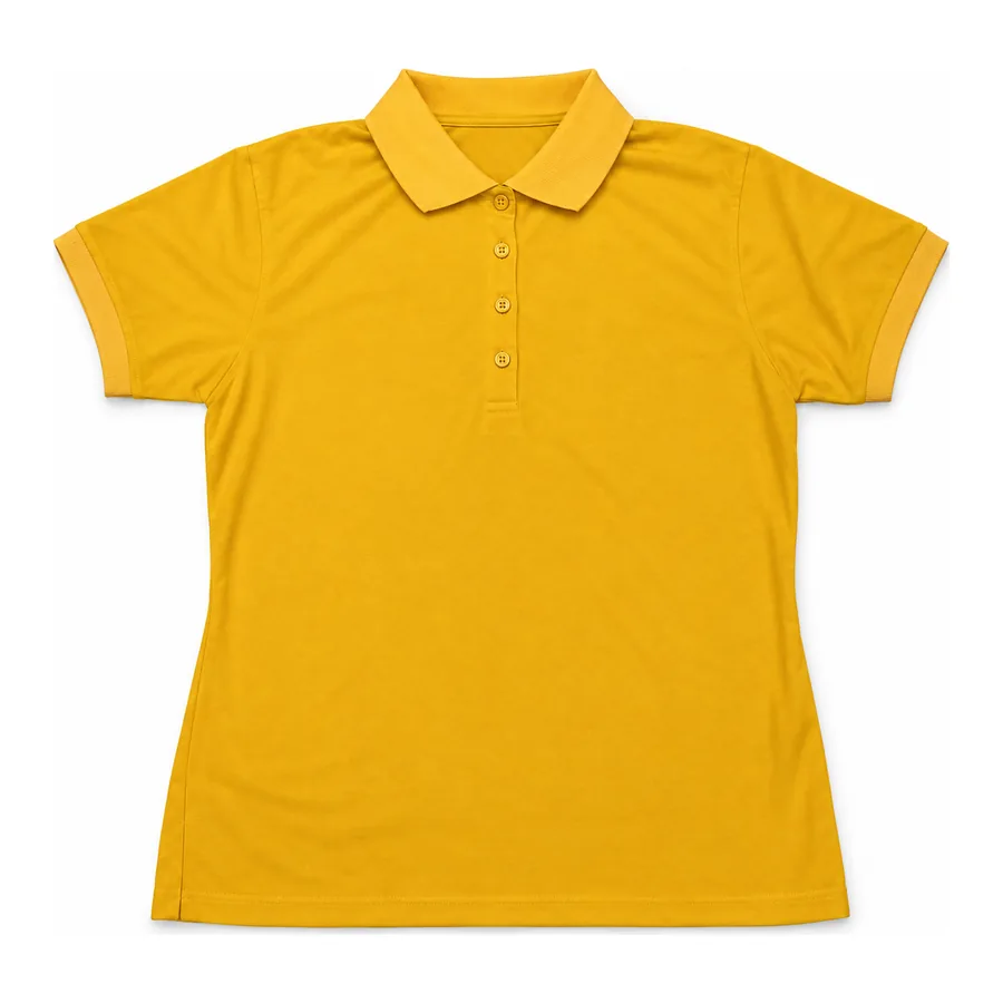 Gold yellow polo shirt made by J&J United