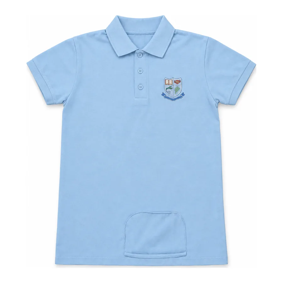 Light blue polo shirt made by J&J United