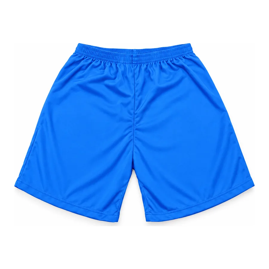 Royal blue PE shorts made by J&J United