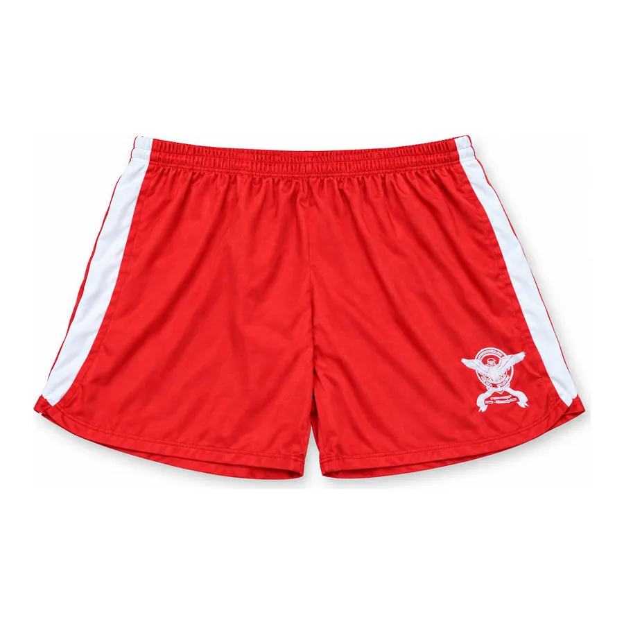 Red with white stripe PE skort