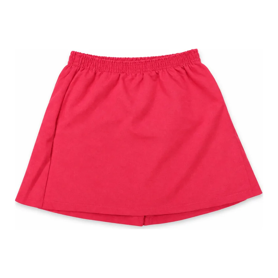 Red PE skort made by J&J United