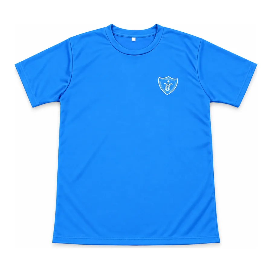 Sky blue PE t-shirt made by J&J United