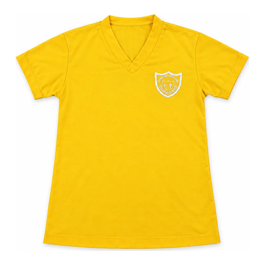 Yellow PE t-shirt made by J&J United