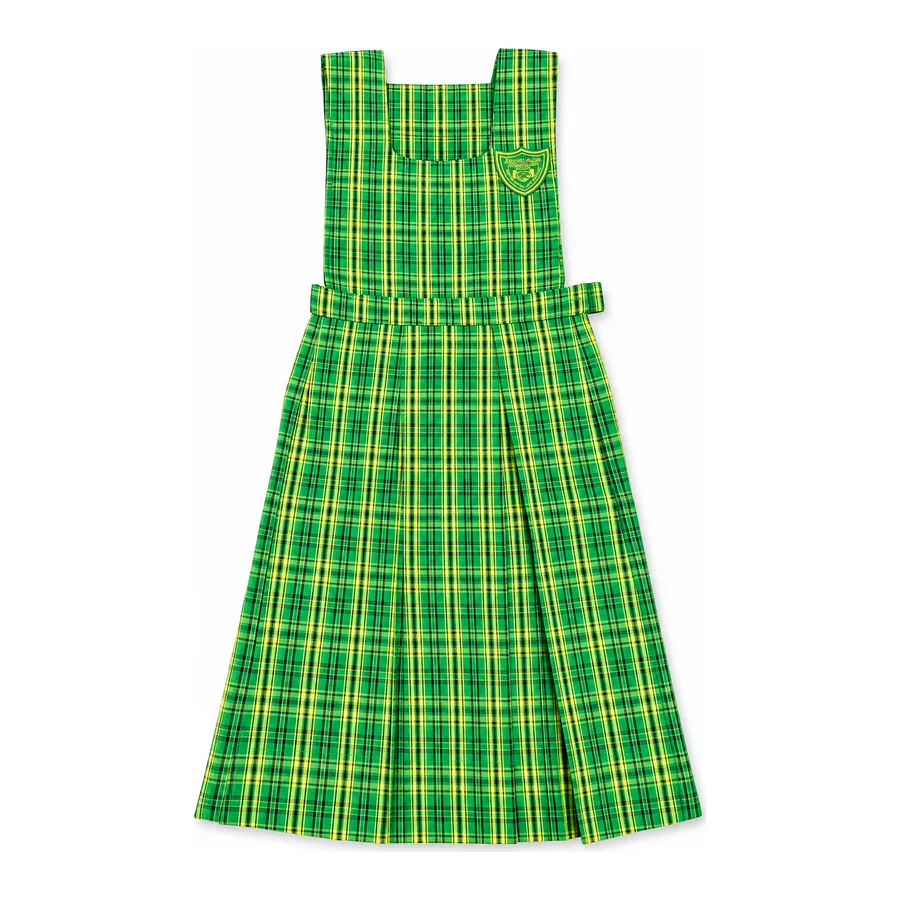Green and yellow plaid tunic made by J&J United