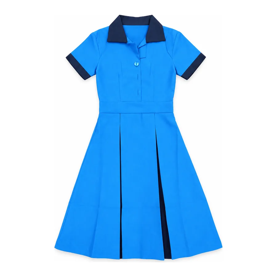 Royal blue with navy collar tunic made by J&J United